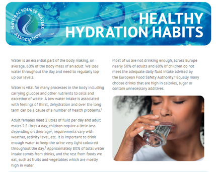 Factsheet cover healthy habits