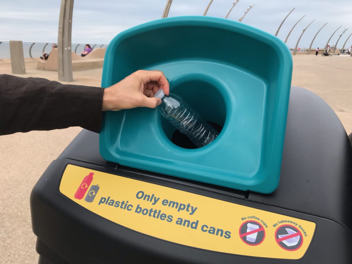 Blackpool and Haringey unveil bold new recycling bins to boost